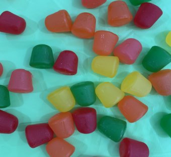 Example of different filled estimation jars